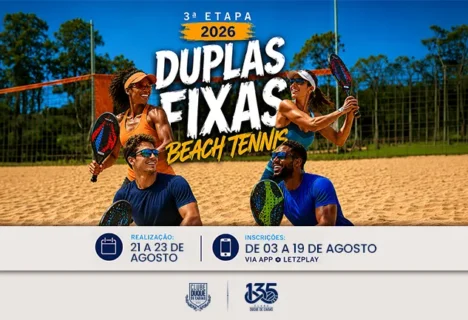 3ª ETAPA 2026 Duplas Fixas - Beach Tennis