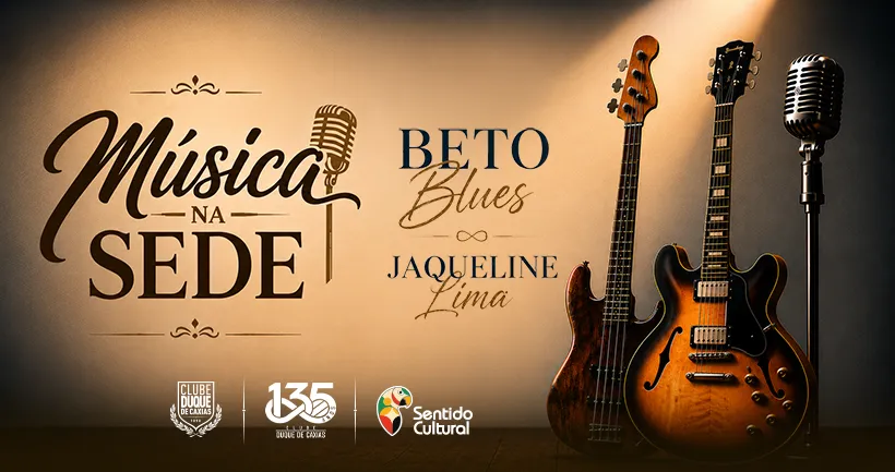 Música na Sede Beto Blues e Jaqueline Lima